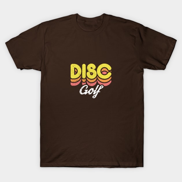 Retro Disc Golf T-Shirt by rojakdesigns